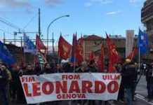 Mercoledì 21 aprile 2021 ore 9.00 Largo Pertini Genova, manifestazione dipendenti Leonardo a difesa dei lavoratori business automation